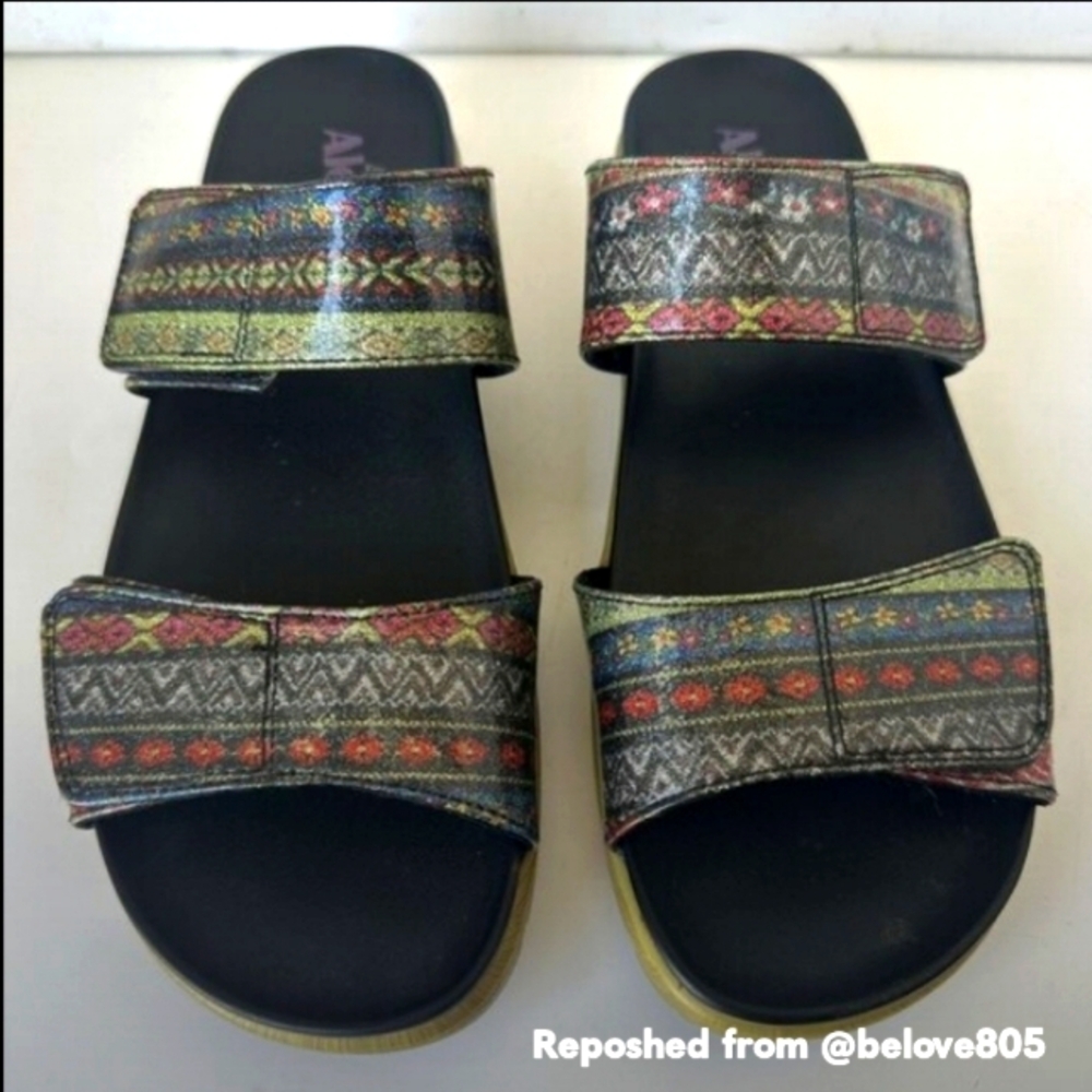 Alegria Lena Slide Sandals Size 11.5 - 12 Slip On Arch Support Comfort Travel